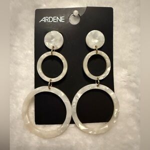 Ardene White Hoop Earrings